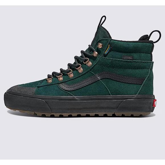 Mens Size 6.5 / Women's 8 Vans Sk8-Hi MTEScarab Green Black Sneaker Boot New